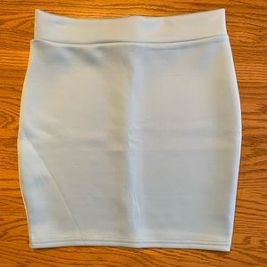 Light blue pencil shirt